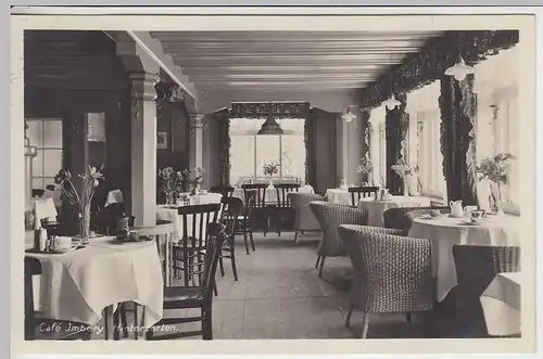 (36996) Foto AK Hinterzarten, Café Imbery, Inneres, 1929