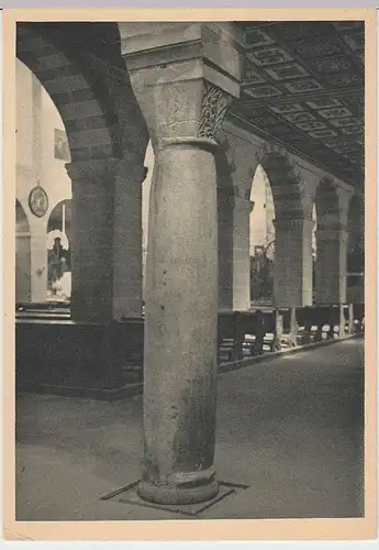 (35920) AK Reichenau-Mittelzell, Alte Säule im Münster, 1935