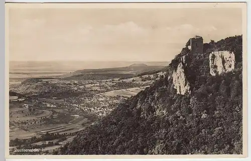 (35107) Foto AK Neidlingen, Ruine Reußenstein, vor 1945