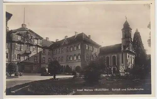 (34978) Foto AK Insel Mainau i. Bodensee, Schloß, Schloßkirche, 1927