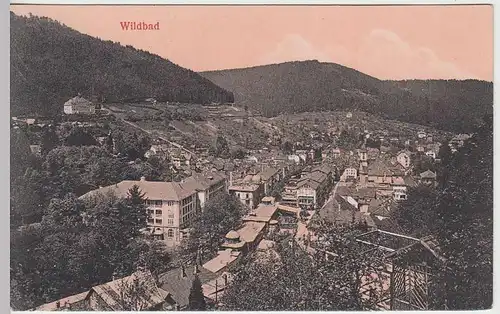 (34932) AK Wildbad, Totale, vor 1945
