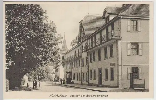 (34667) AK Königsfeld (Schwarzw.), Gasthof d. Brüdergemeinde, vor 1945