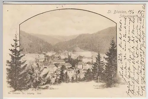 (34614) AK St. Blasien, Ortsansicht, 1899