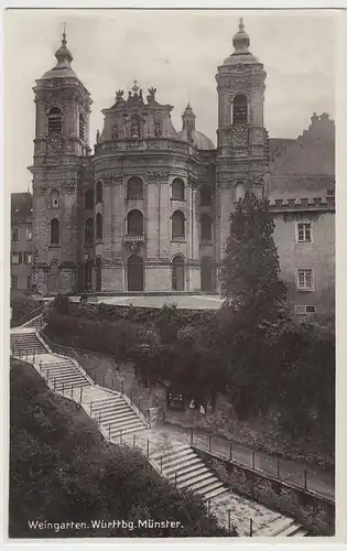 (32485) Foto AK Weingarten, Basilika St. Martin, 1929