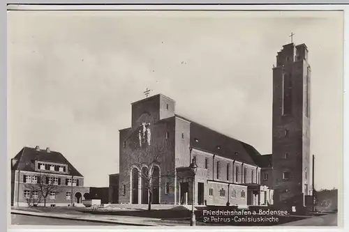 (32278) Foto AK Friedrichshafen, Kirche St. Petrus Canisius, 1930