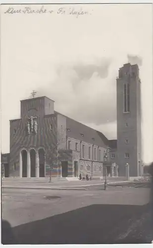 (32276) Foto AK Friedrichshafen, Kirche St. Petrus Canisius, 1930