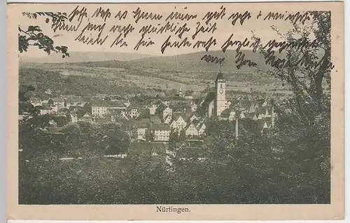 (32213) AK Nürtingen, Totale, 1921