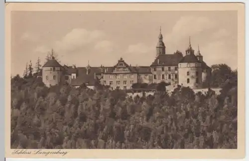 (2882) AK Schloss Langenburg, vor 1945