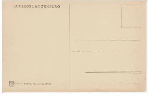 (2882) AK Schloss Langenburg, vor 1945