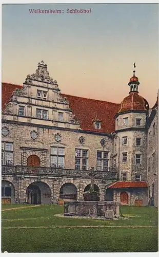 (28588) AK Weikersheim, Schlosshof 1910/20er