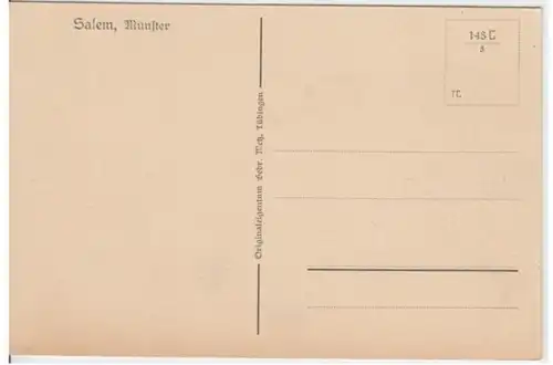 (2854) AK Salem, Baden, Münster, vor 1945