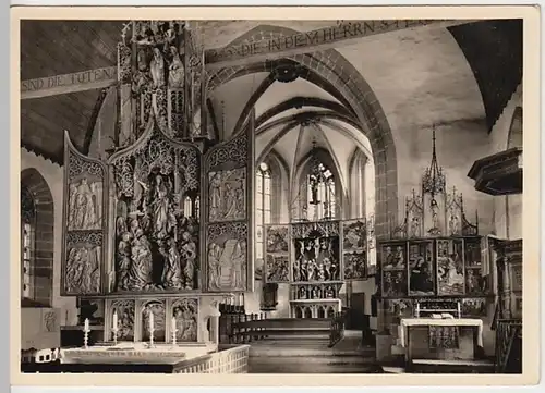 (26792) Foto AK Creglingen, Herrgottskirche, Inneres