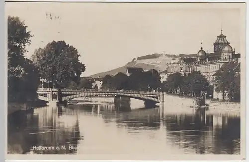 (26003) Foto AK Heilbronn, Neckar, Blick auf Wartberg 1930