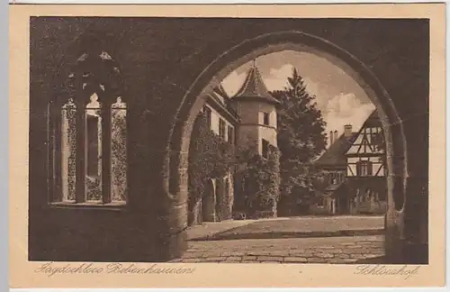 (24581) AK Bebenhausen, Jagdschloss, Schlosshof, vor 1945