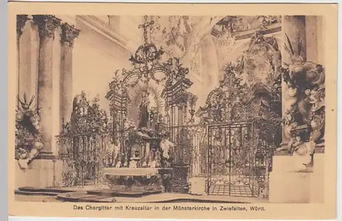 (24577) AK Zwiefalten, Münster, Kreuzaltar, um 1921