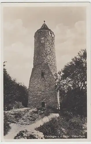 (21790) Foto AK Geislingen an der Steige, Ödenturm 1931