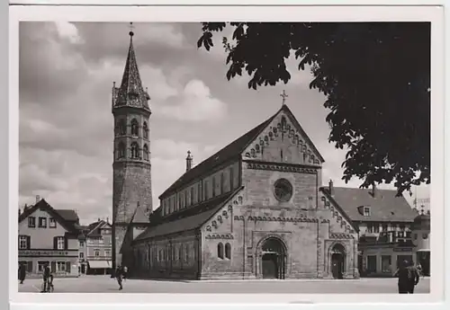 (21585) Foto AK Schwäbisch Gmünd, Johanniskirche 1953