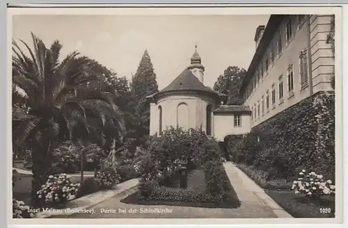 (20511) Foto AK Konstanz, Insel Mainau, Schlosskirche 1934