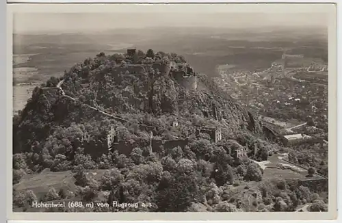 (19660) Foto AK Hohentwiel, Luftbild, Sonderstempel 1936