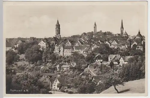 (18601) Foto AK Rottweil a.N., Panorama 1943