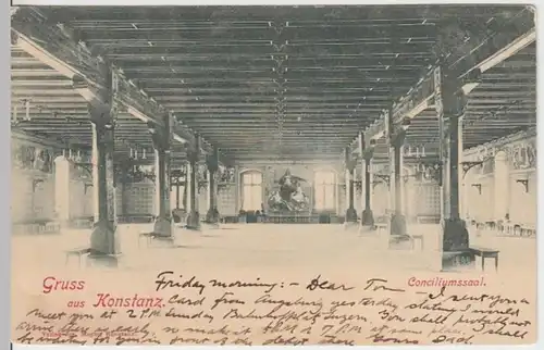 (15954) AK Gruß aus Konstanz, Konzilgebäude, Saal 1901