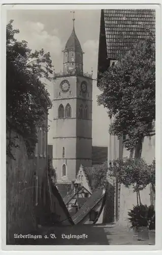 (15913) Foto AK Überlingen, Bodensee, Luziengasse 1942