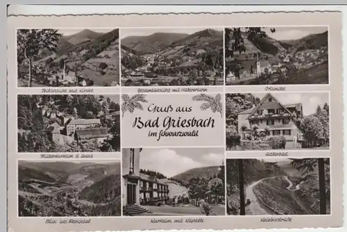 (15618) Foto AK Bad Griesbach im Schwarzwald, Mehrbildkarte 1955