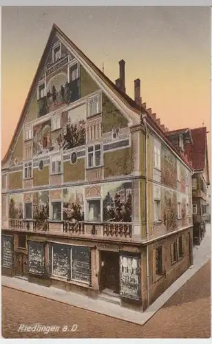 (15330) AK Riedlingen, B.-Württ., Kaufhaus Oskar Bartholomä, vor 1945