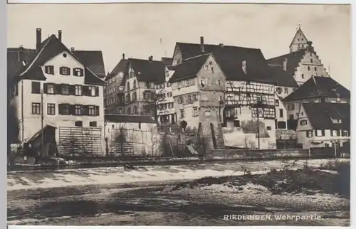 (15328) Foto AK Riedlingen, B.-Württ., Wehrpartie, vor 1945