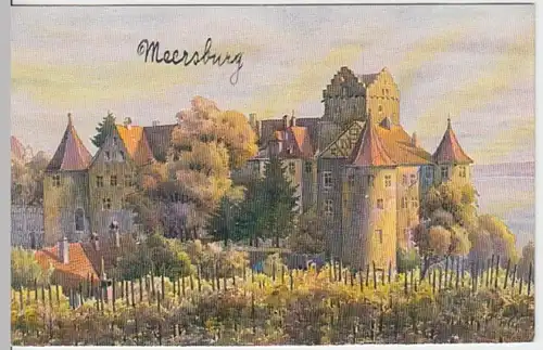 (15320) Künstler AK V. Marschall, Schloss Meersburg, vor 1945