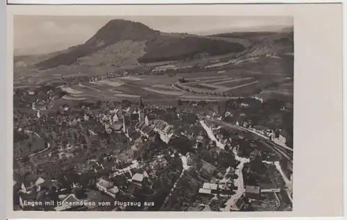 (15316) Foto AK Engen, Panorama, Hohenhöwen, vor 1945