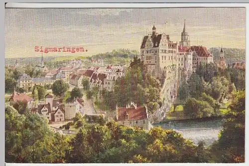 (15306) Künstler AK C. Pelz, Schloss Sigmaringen, vor 1945