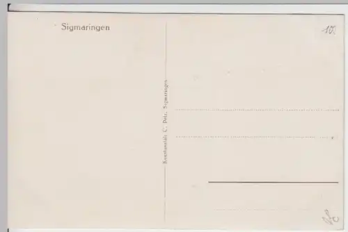 (15306) Künstler AK C. Pelz, Schloss Sigmaringen, vor 1945