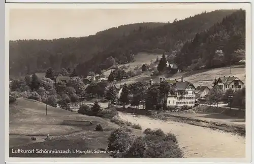 (15058) Foto AK Schönmünzach, Baiersbronn, Murgtal, vor 1945