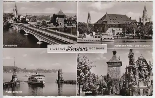 (13771) Foto AK Konstanz, Mehrbildkarte, nach 1945
