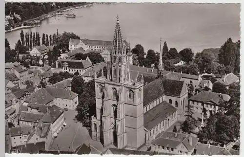 (13764) Foto AK Konstanz, Münster, Luftbild, nach 1945