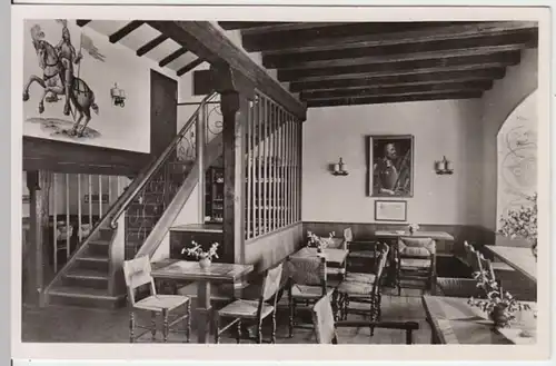(13432) Foto AK Neckarzimmern, Burg Hornberg, Burggaststätte 1957