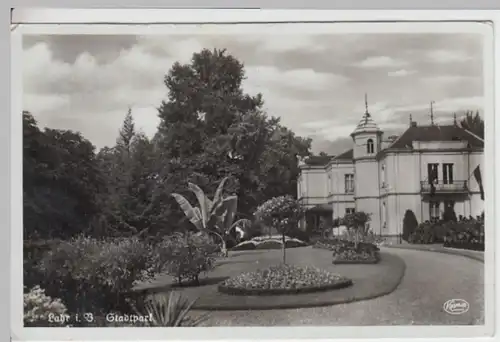 (12678) Foto AK Lahr, Schwarzwald, Stadtpark 1937