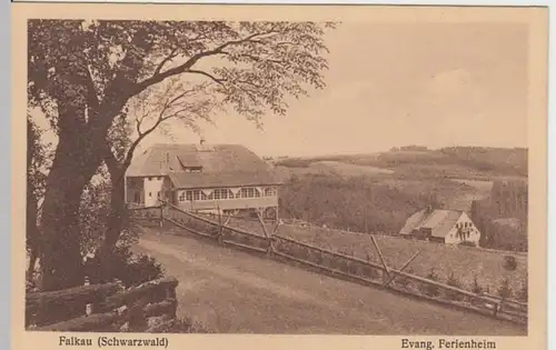 (12482) AK Falkau, Schwarzwald, Evang. Ferienheim, vor 1945