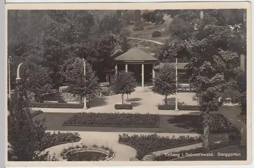 (12473) Foto AK Triberg im Schwarzwald, Burggarten 1937