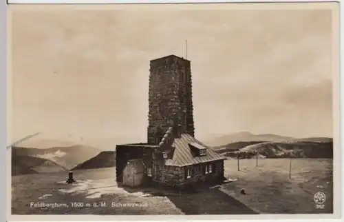 (12469) Foto AK Feldberg, Schwarzw., Feldbergturm 1936