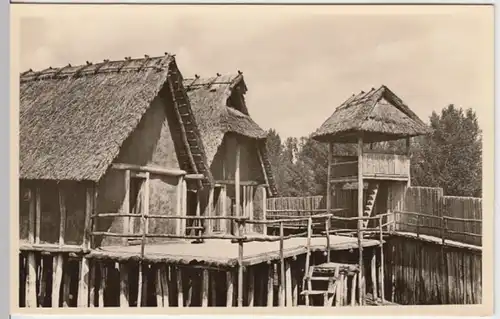 (12093) Foto AK Unteruhldingen, Bodensee, Pfahlbaumuseum