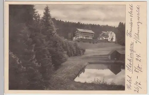 (115793) AK Freudenstadt, Waldhotel Stokinger 1910/20er