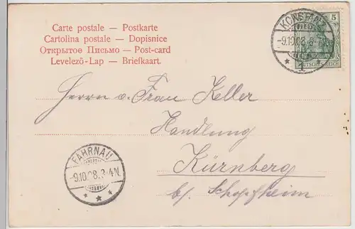 (114918) AK Konstanz, Schnetzthor 1908