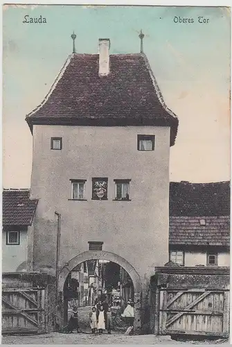 (114685) AK Lauda (Königshofen), Oberes Tor 1908