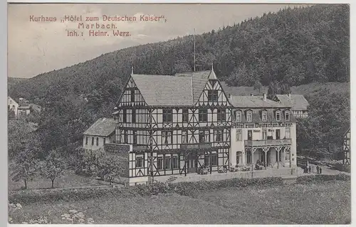 (114608) AK Marbach, Kurhaus Hotel zum Deutschen Kaiser 1911