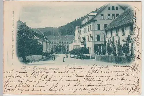 (114056) AK Bad Teinach, Badhotel, Hotel zum Hirsch, um 1905