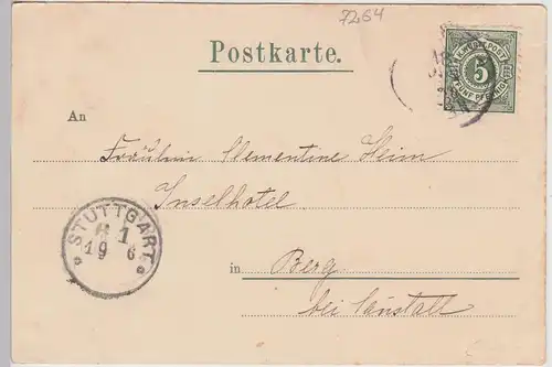 (114056) AK Bad Teinach, Badhotel, Hotel zum Hirsch, um 1905