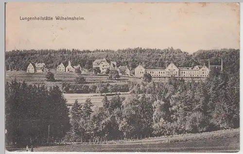 (114006) AK Lungenheilstätte Wilhelmsheim, Schiffrain, Oppenweiler 1911
