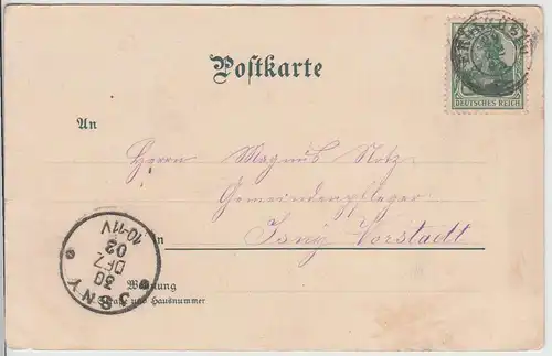 (113810) AK Gruß aus Bonlanden, Berkheim, Kloster, Litho. 1902